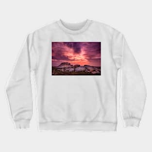 Dog Rocks after sunset Crewneck Sweatshirt